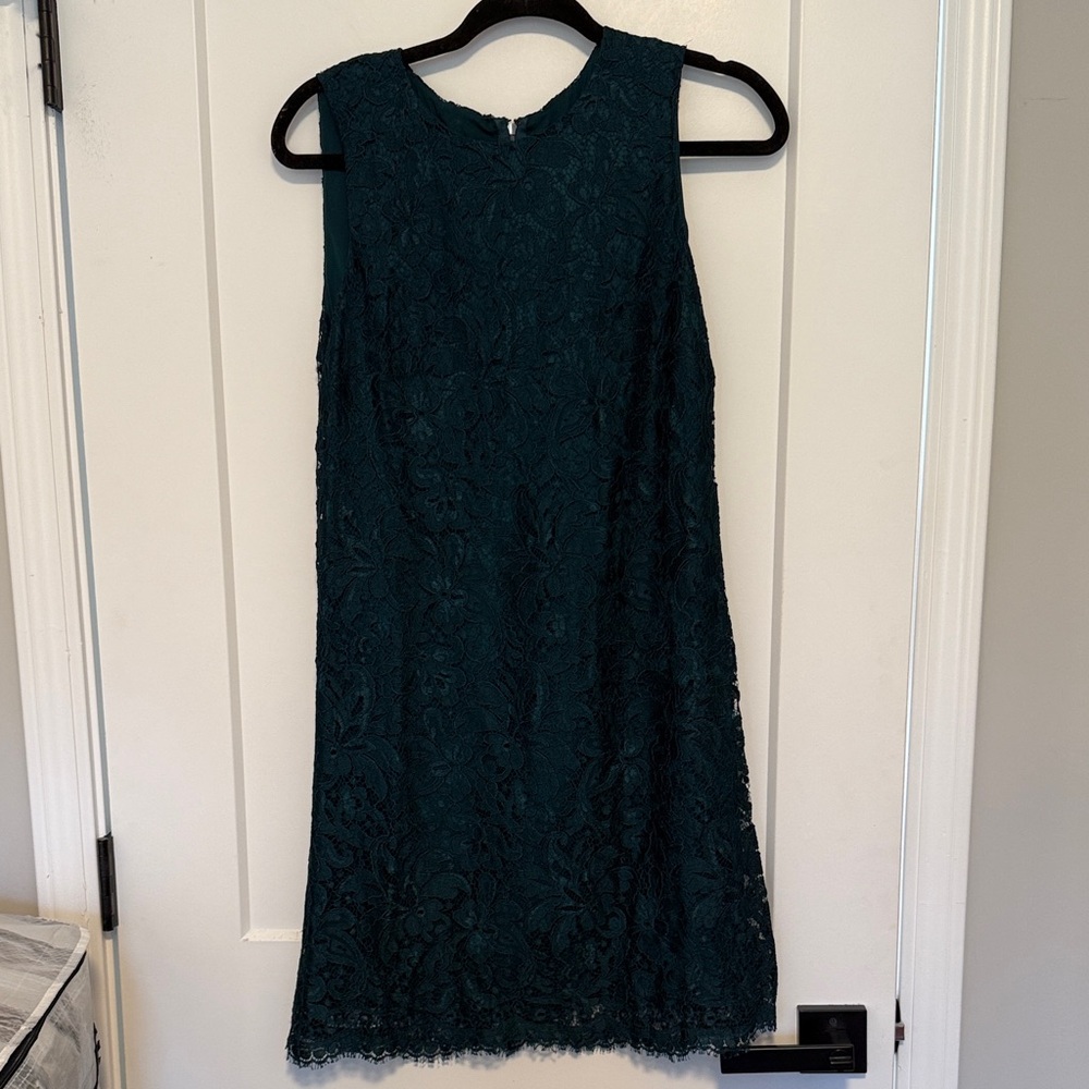 Dolce & Gabbana Elegant Teal/Emerald Lace Dress - Size 42 (size U.S.‎ 6) - Picture 2 of 6